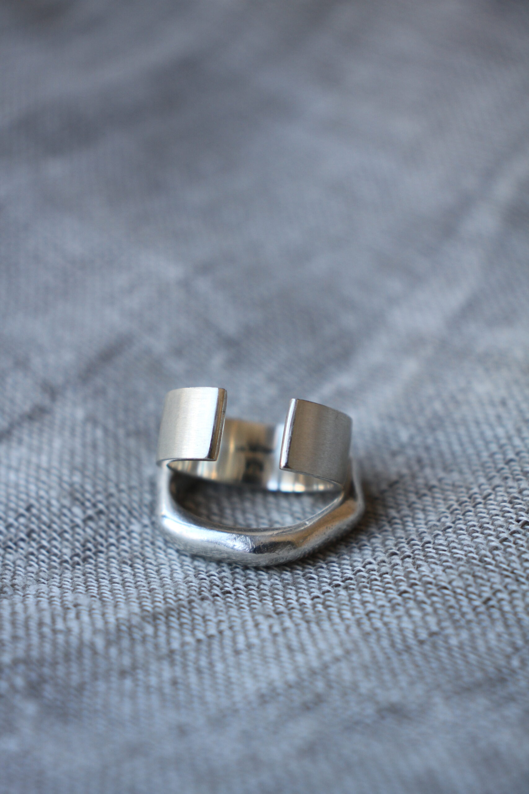 Open silver ring - Image 7