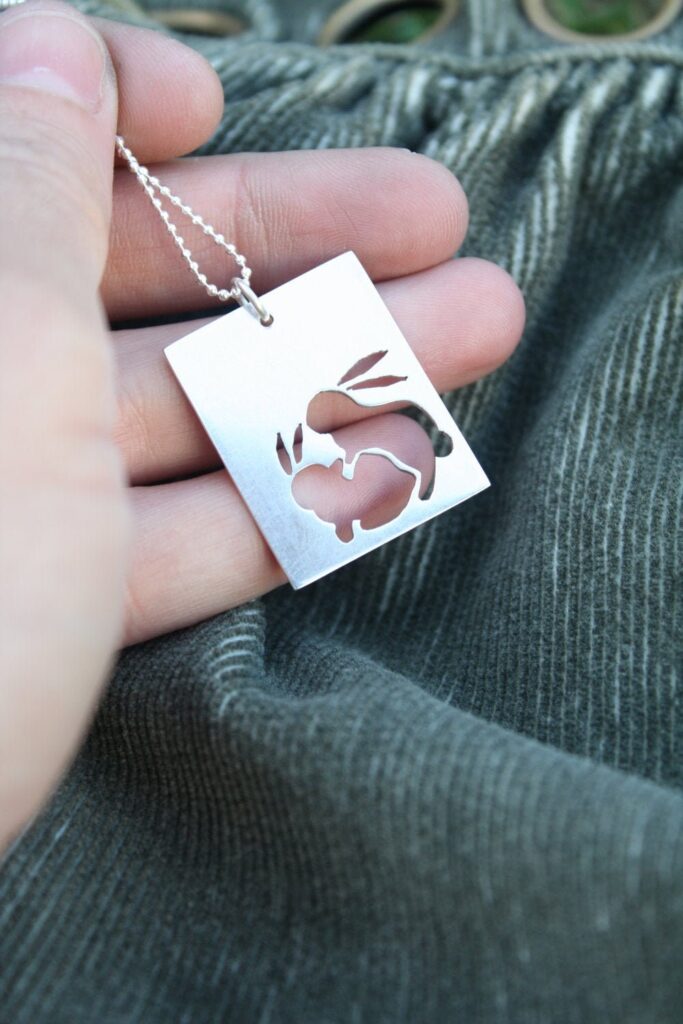 Bad mannered bunnies necklace