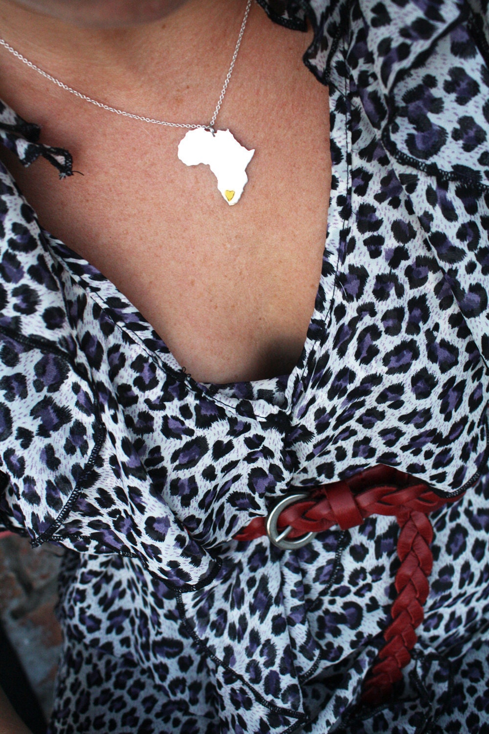 Africa pendant heart of gold - Image 5