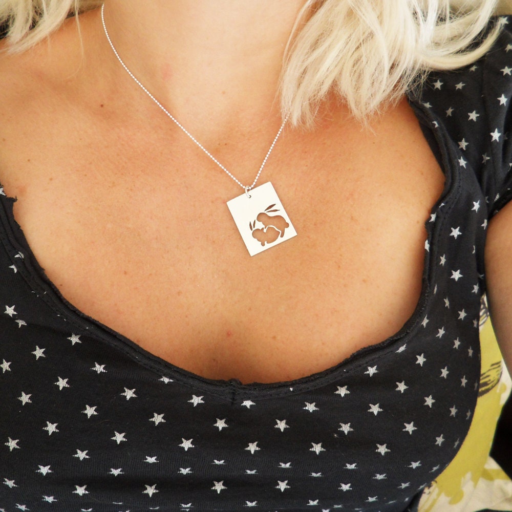 Bad mannered bunnies necklace - Image 4