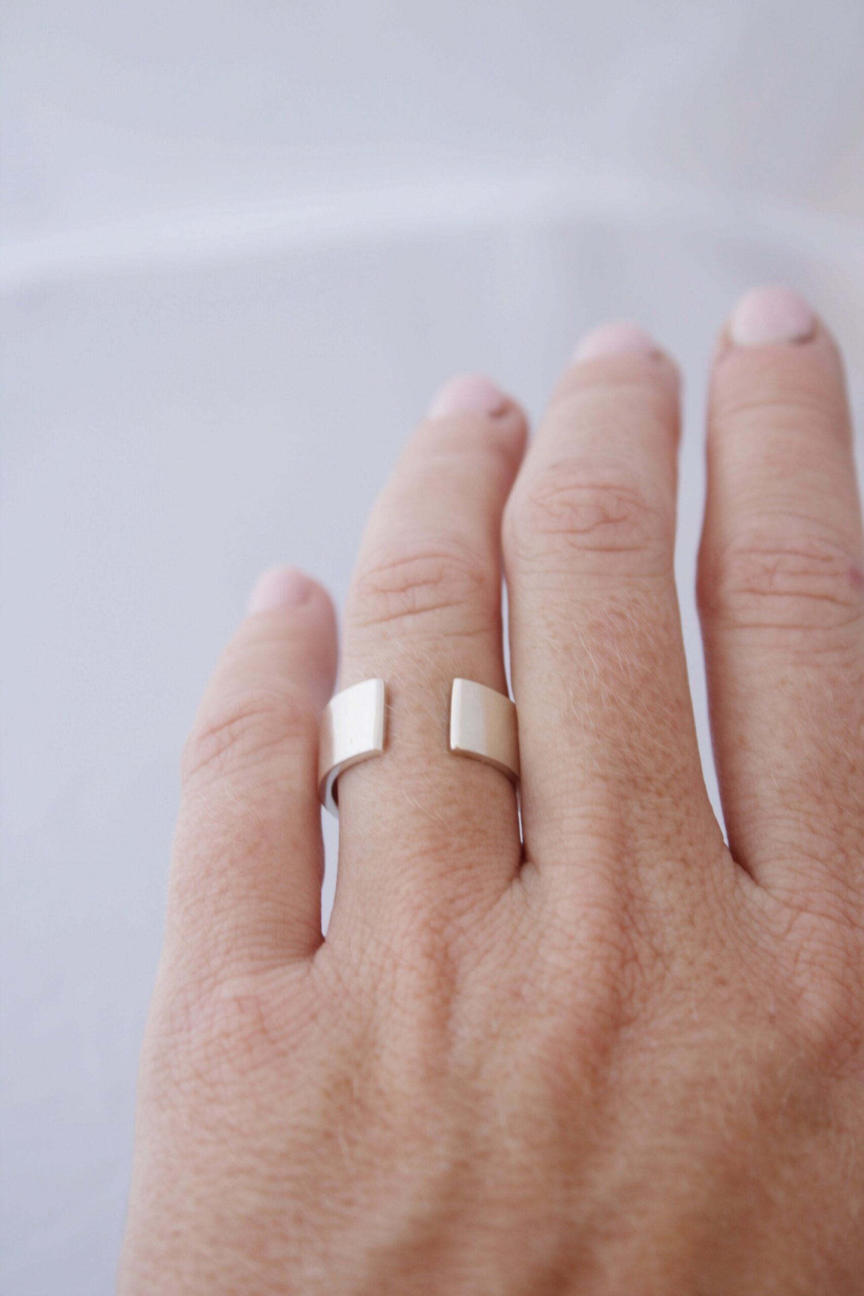 Open silver ring - Image 11