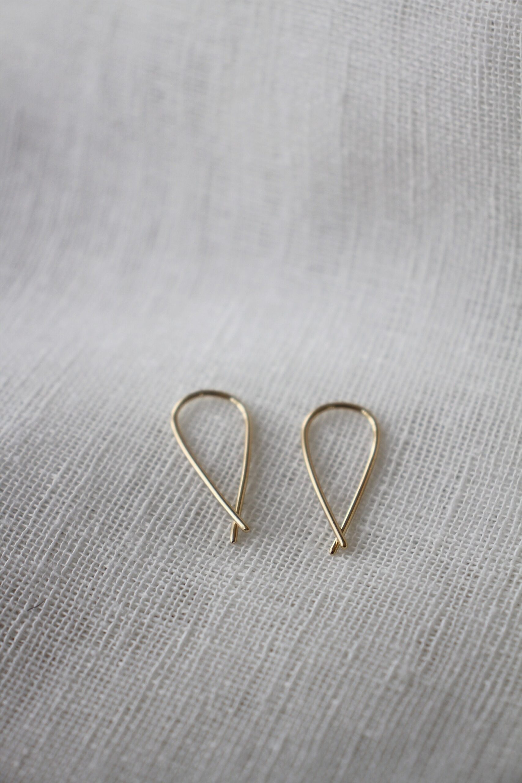 Arc earrings - gold - Image 4