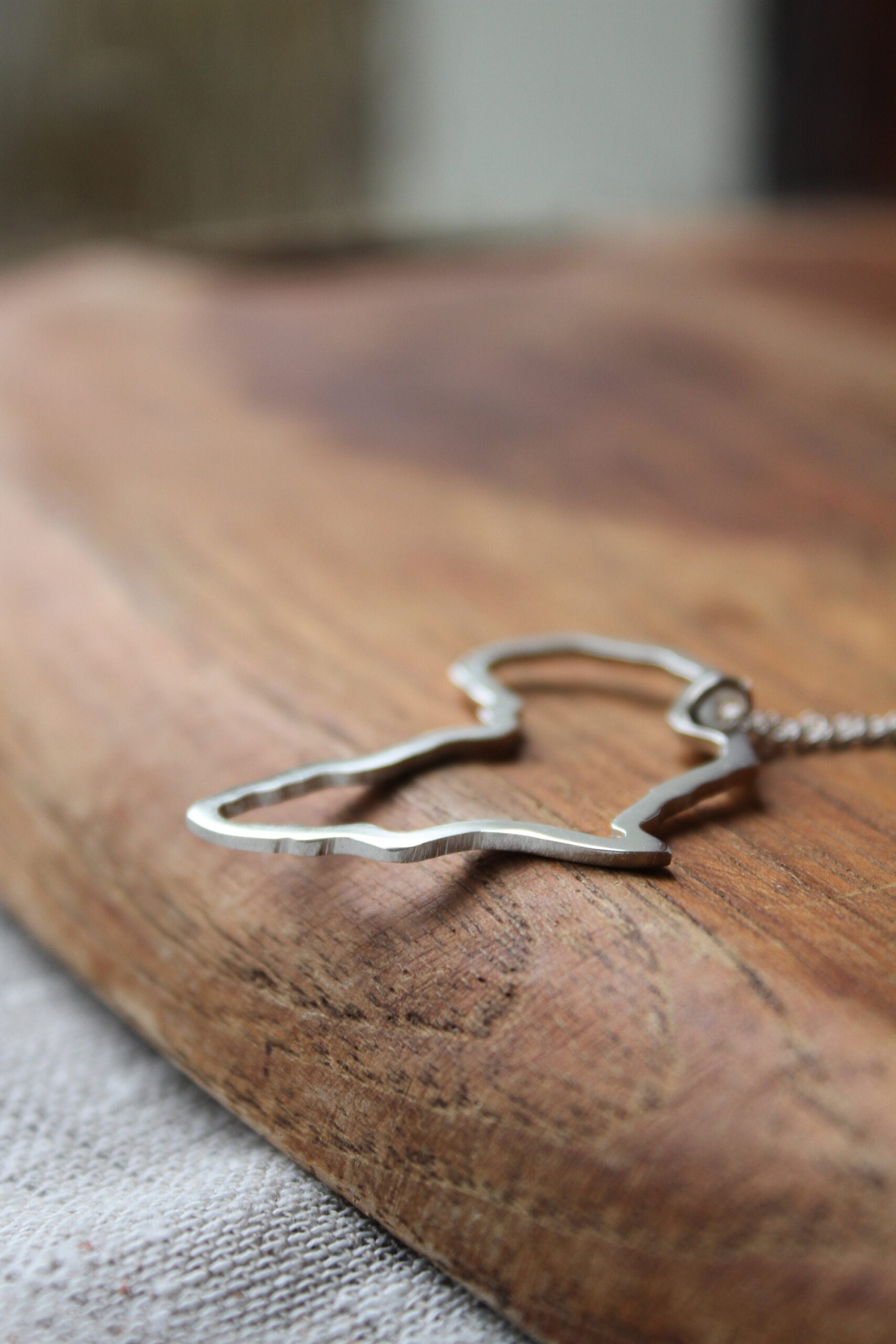 Africa outline necklace - 3.5cm - Image 2