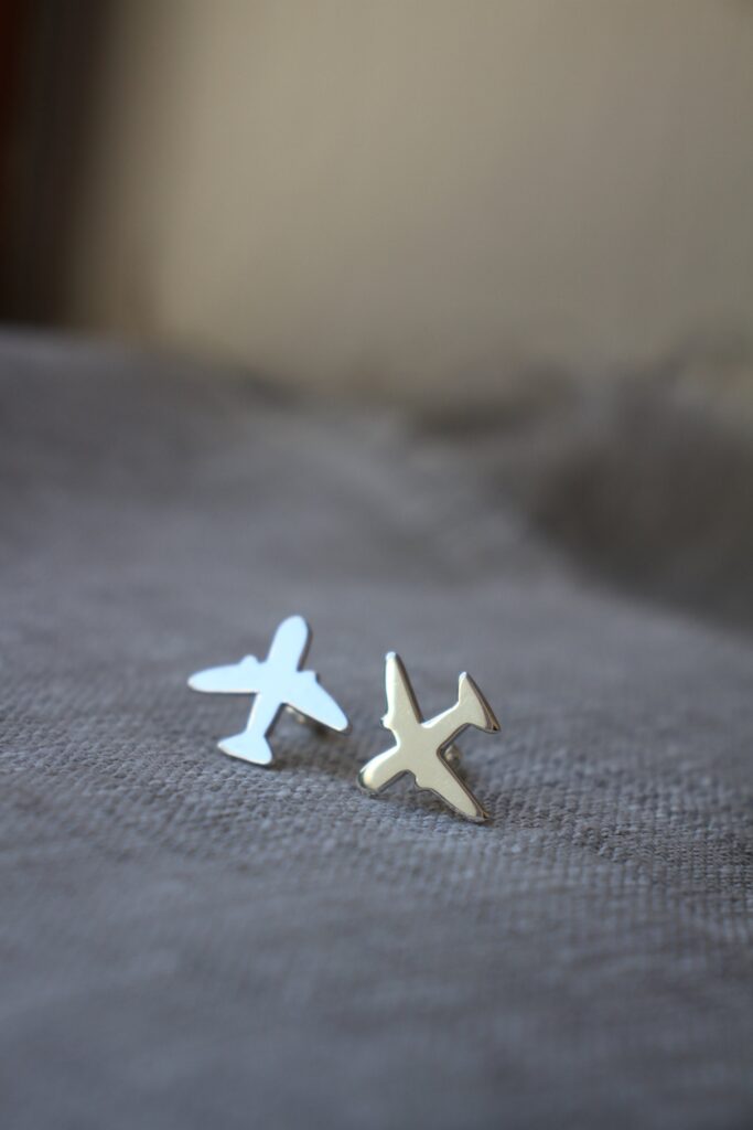 Airplane earrings