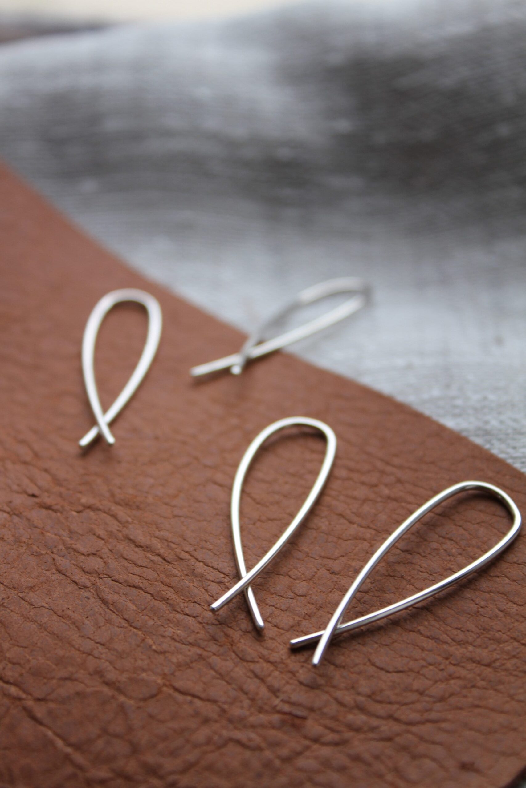 Arc earrings - silver - Image 5