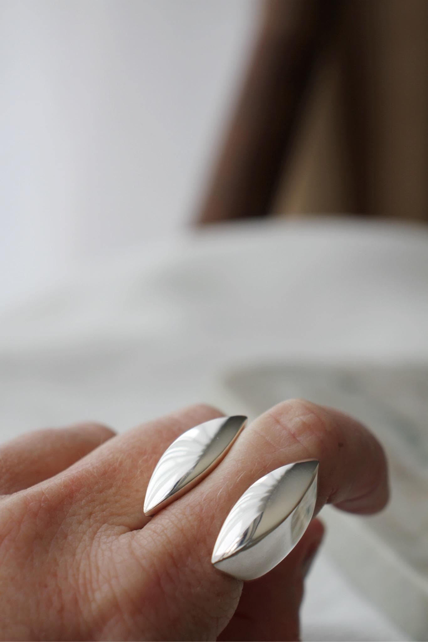 Clam ring - silver - Image 5