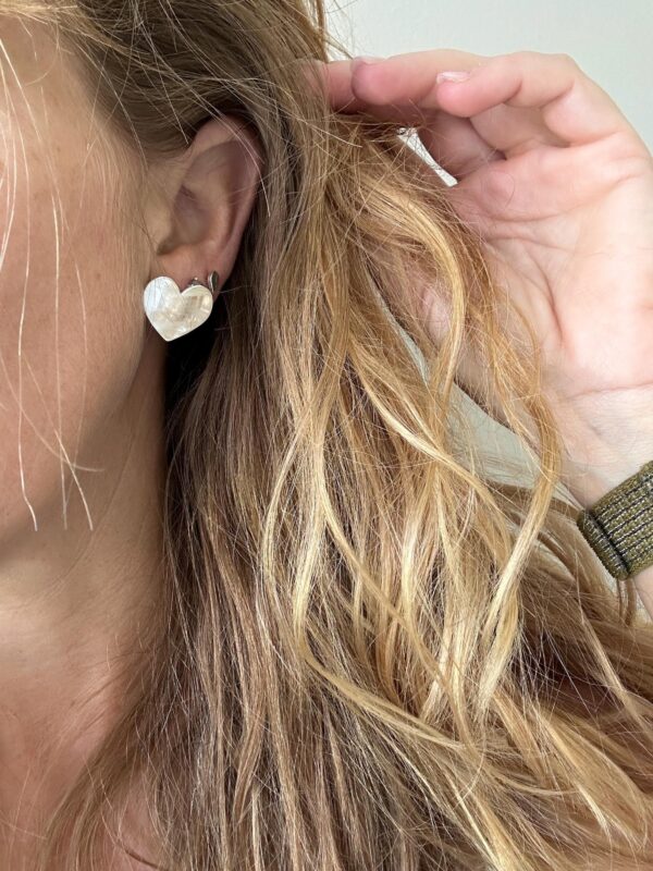 Big heart studs