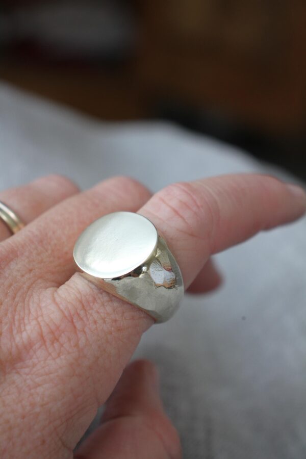 Signet ring - oversized - brass
