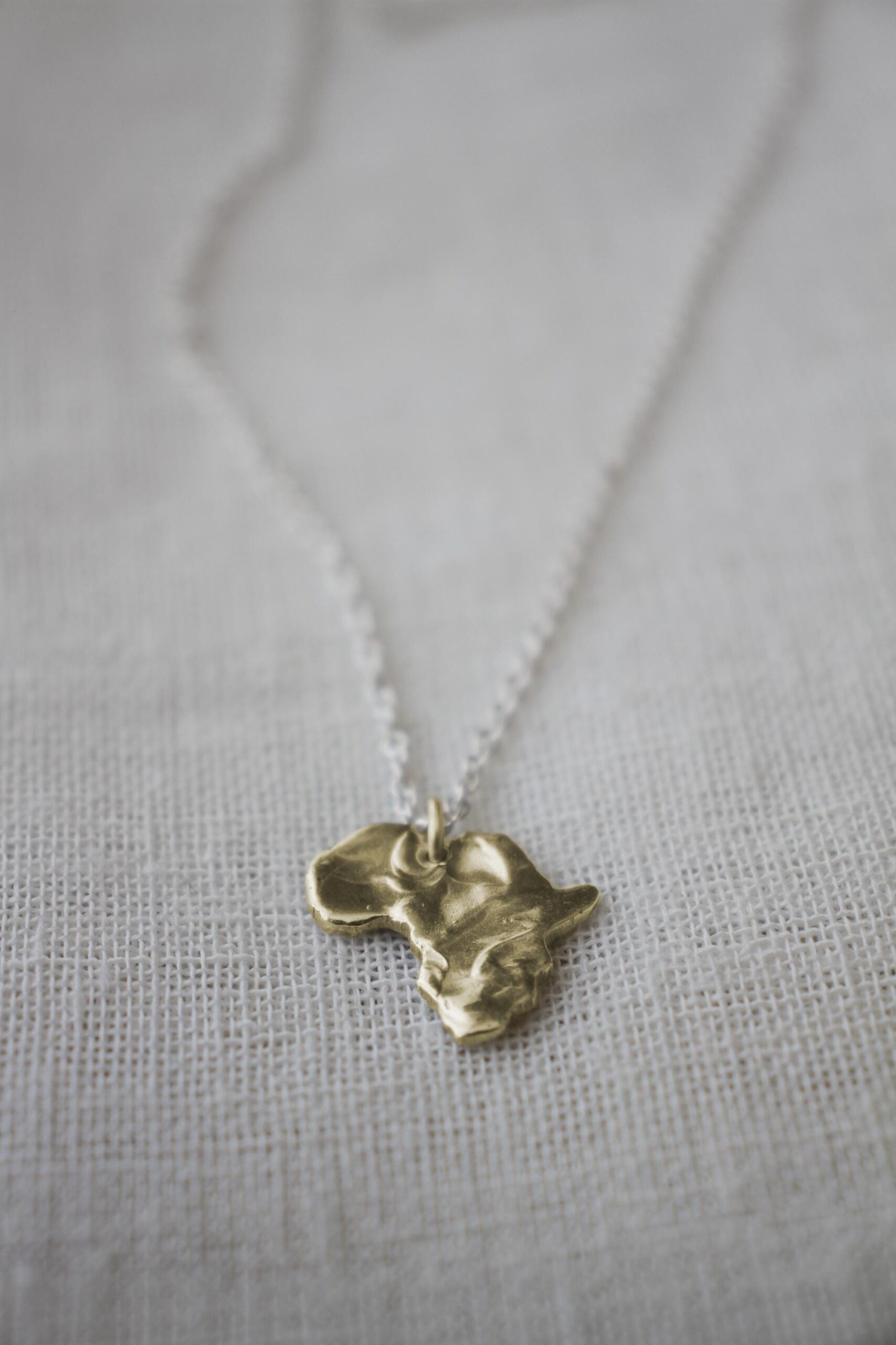 Africa Pendant - textured gold - Image 11
