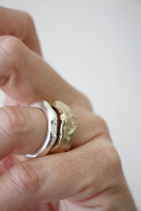 Wavy ring - silver