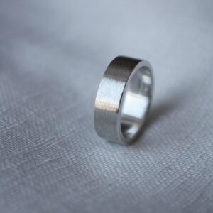 Brushed satin ring - 7mm