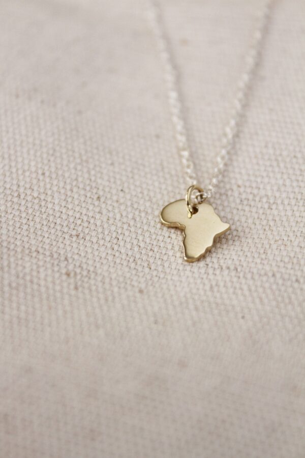 Africa necklace - 1cm gold