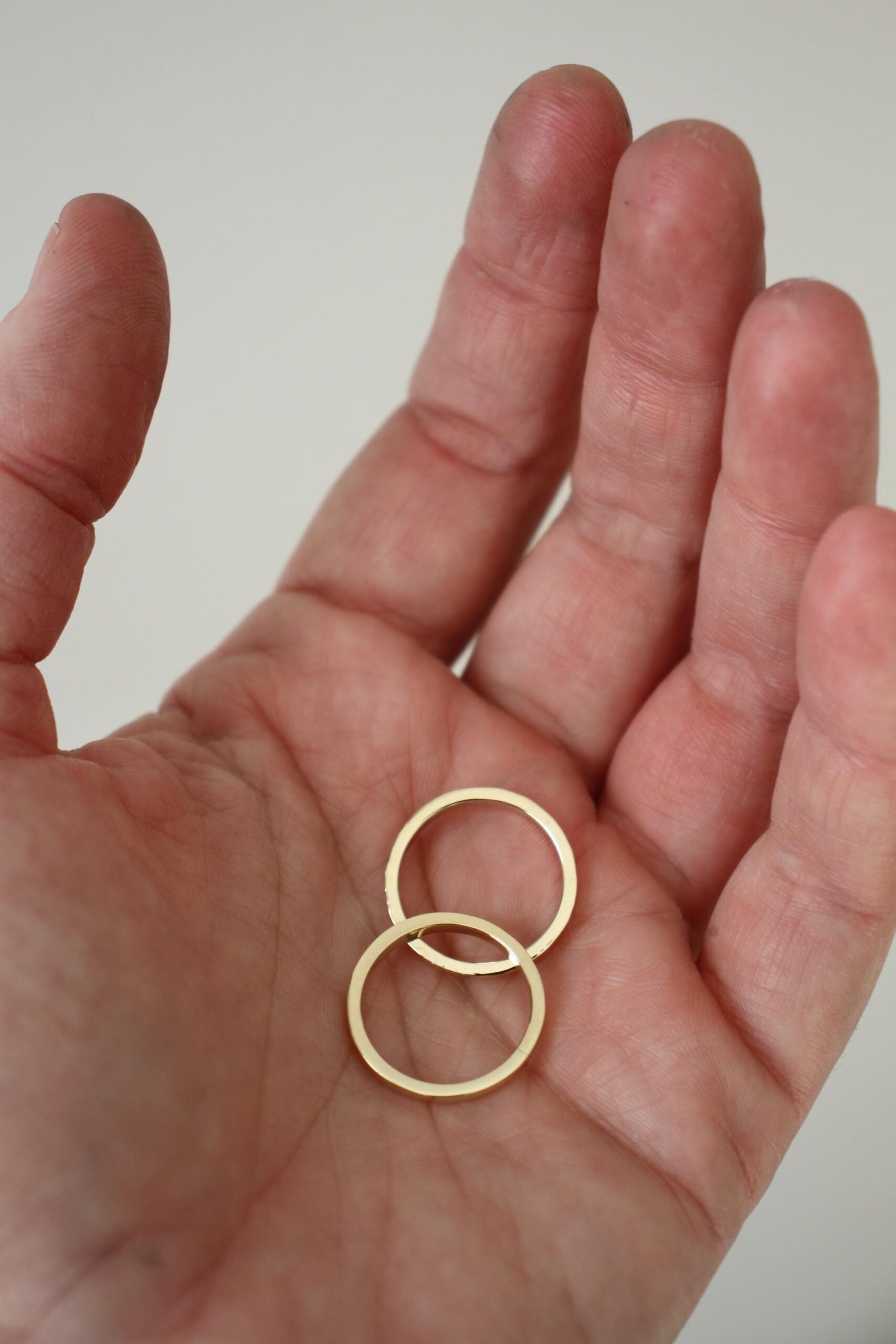 Gold stacking rings - simple wedding band - Image 10