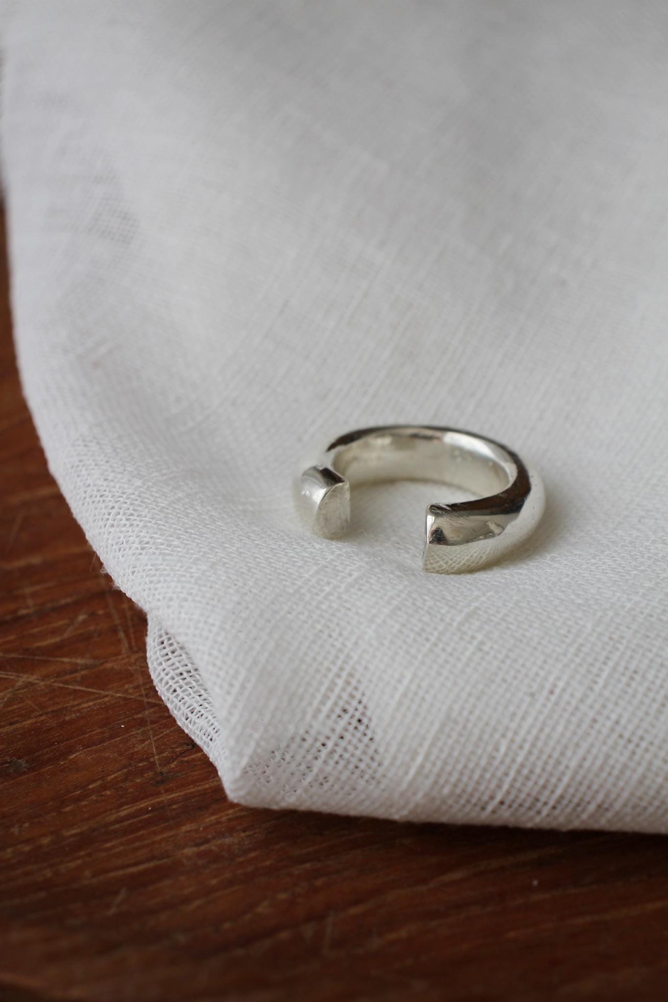 Bold open ring - silver - Image 16