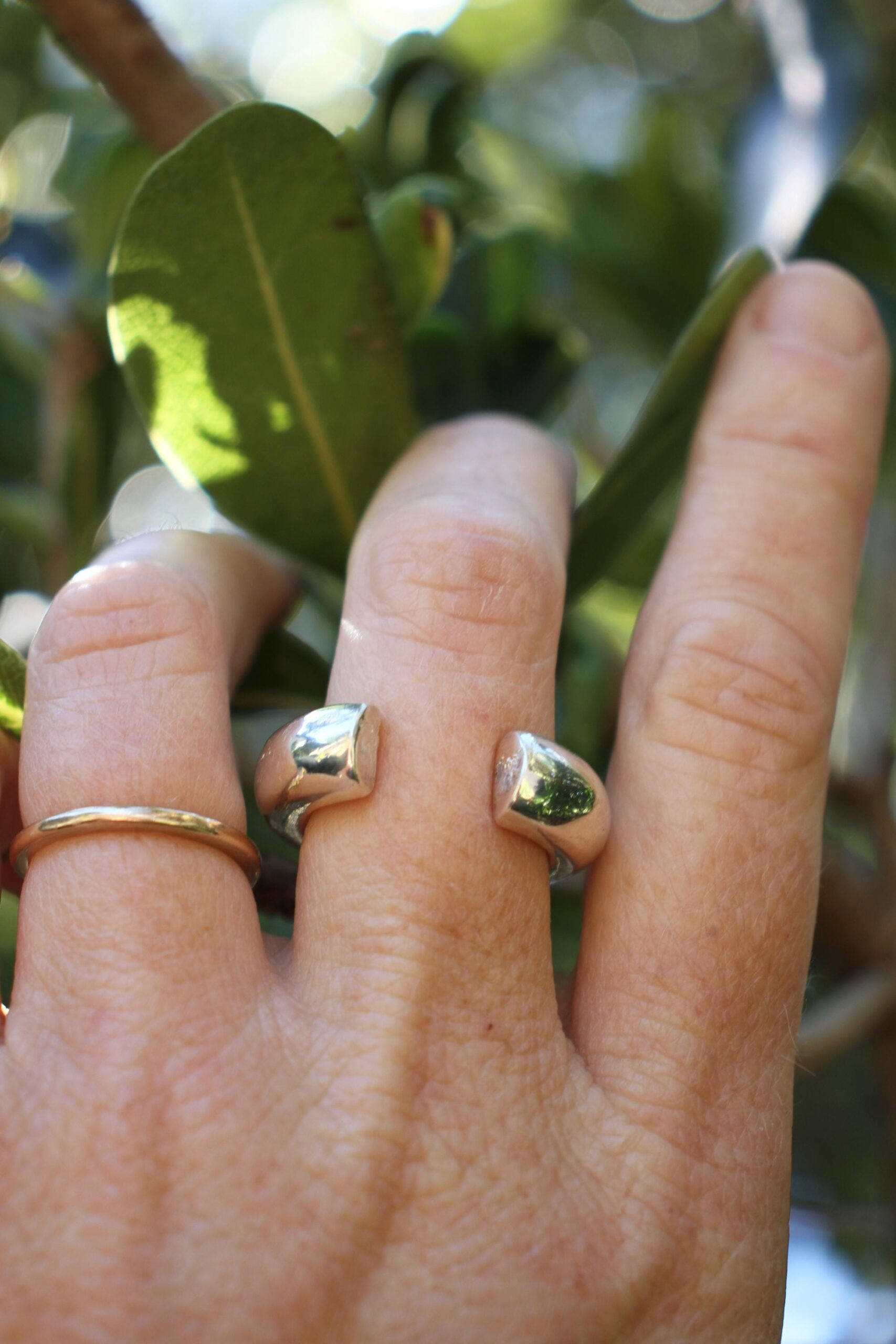 Bold open ring - silver - Image 6