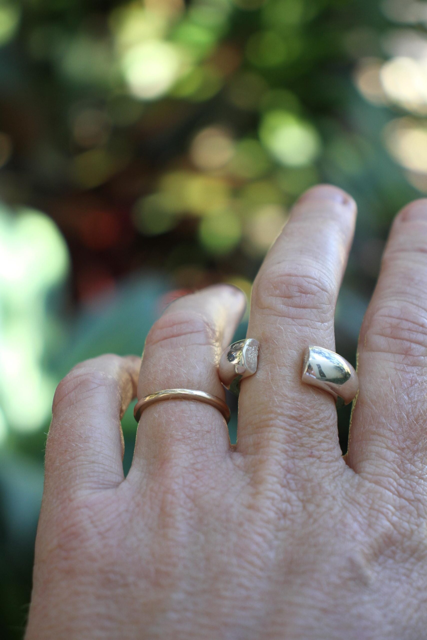 Bold open ring - silver - Image 17