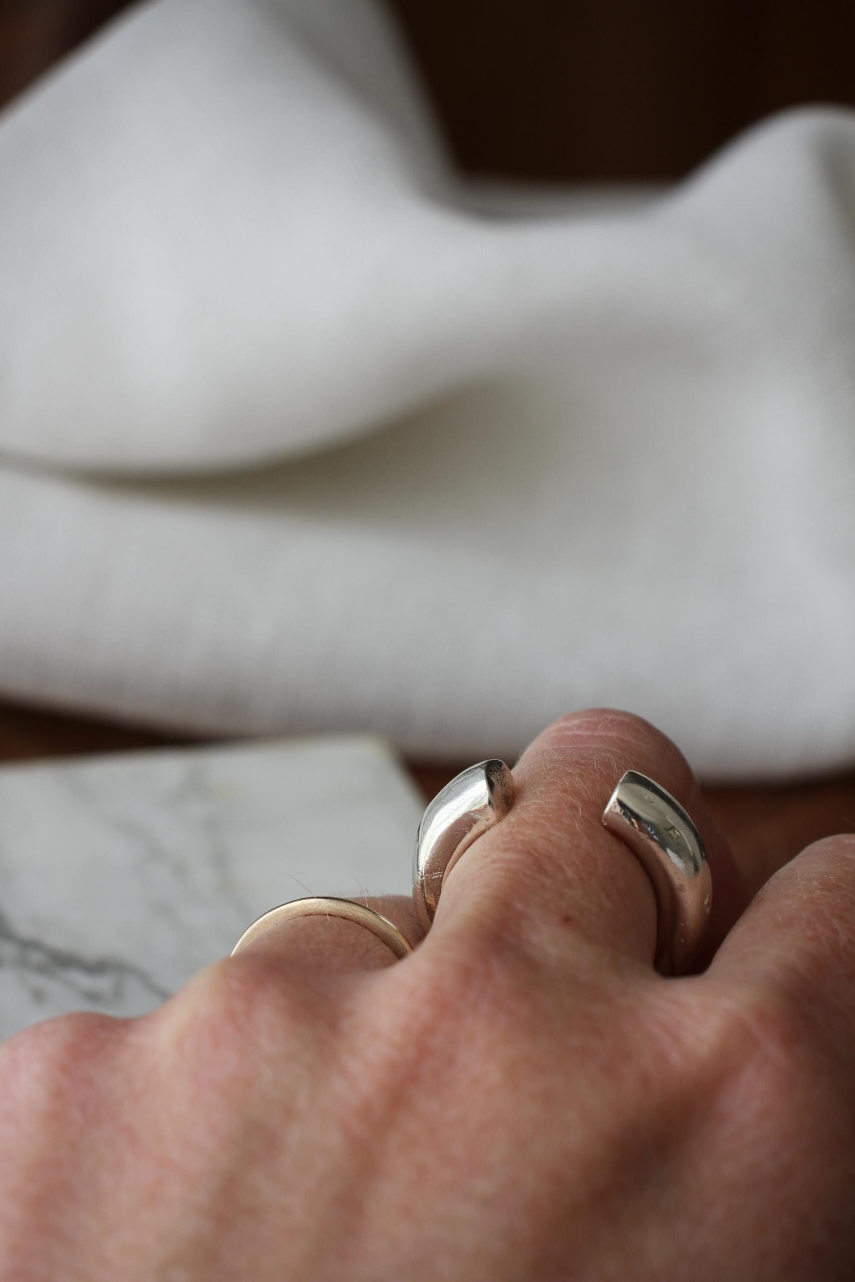 Bold open ring - brass / bronze - Image 6