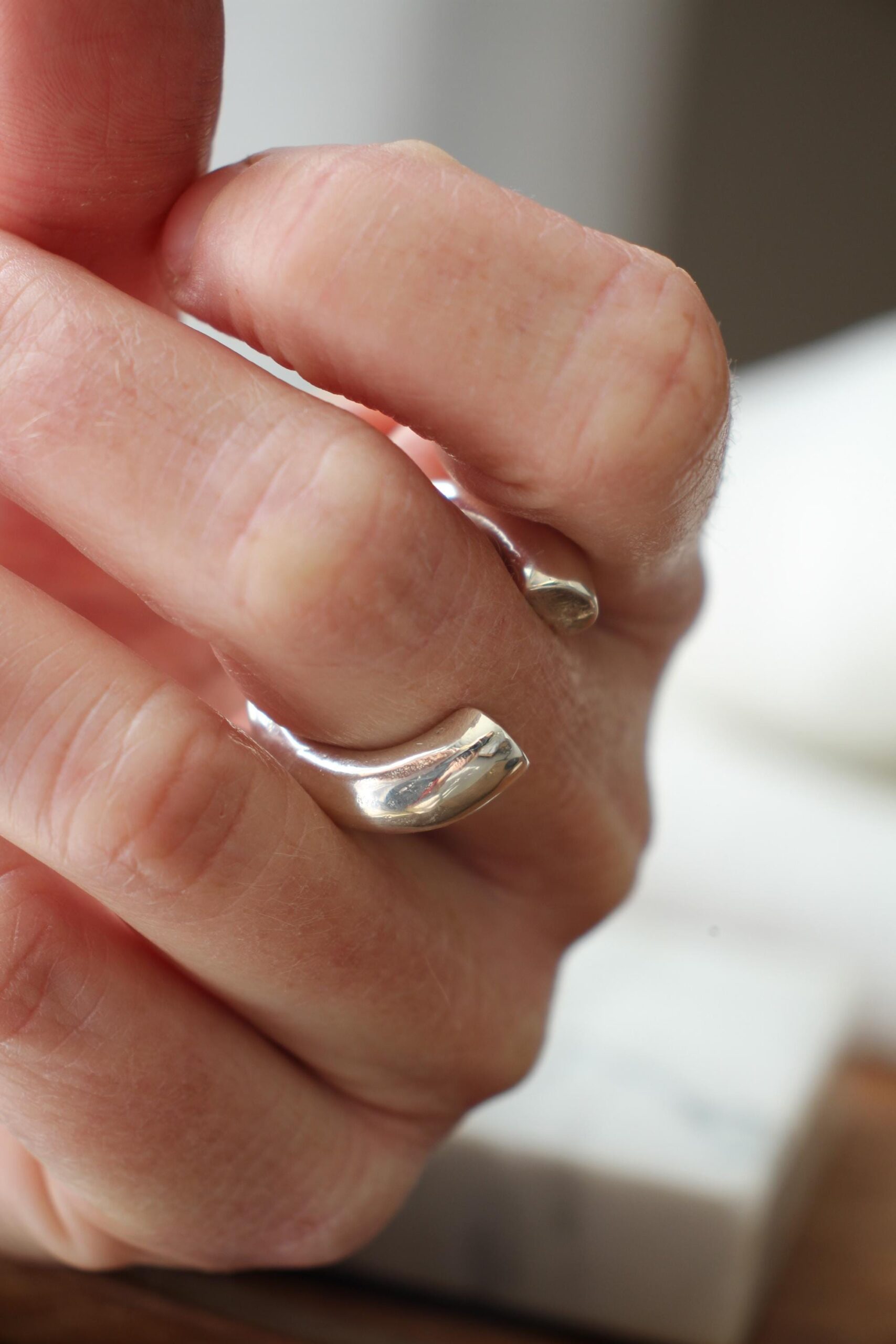 Bold open ring - silver - Image 12
