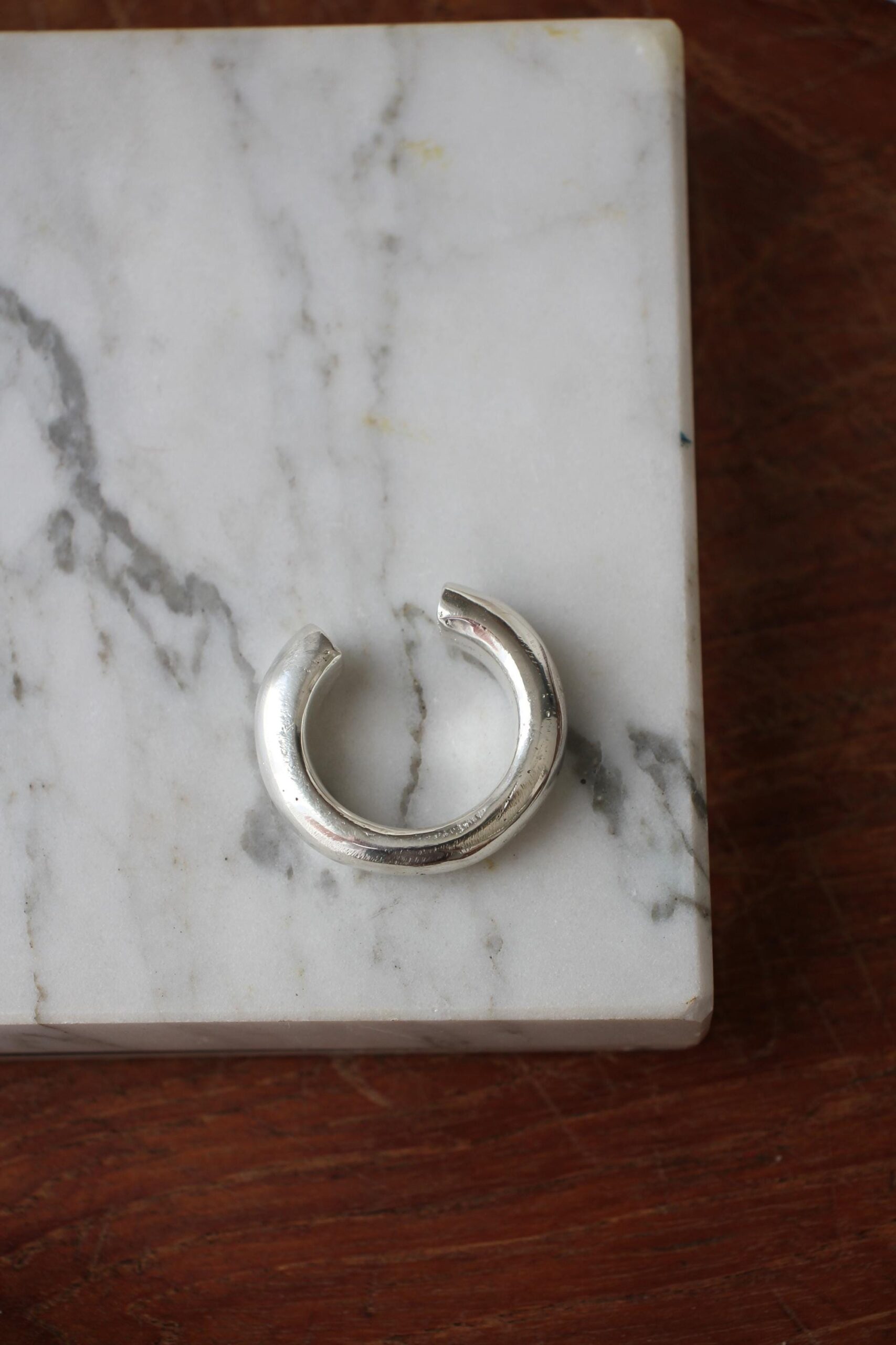 Bold open ring - silver - Image 10