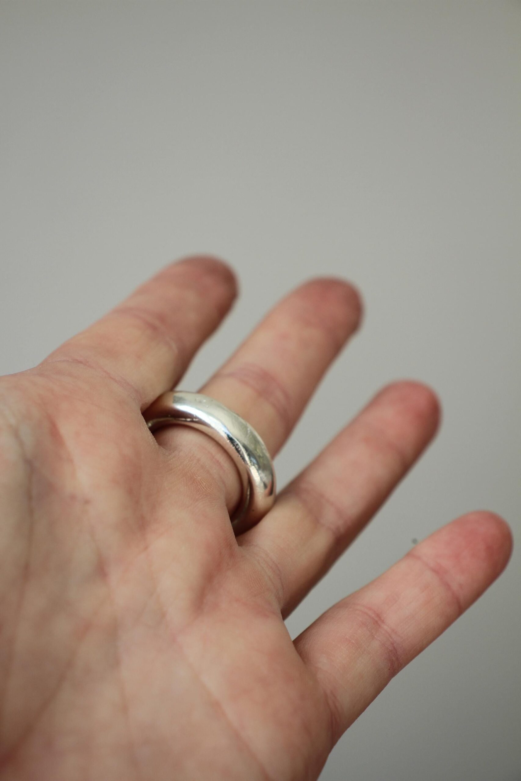 Bold open ring - silver - Image 5