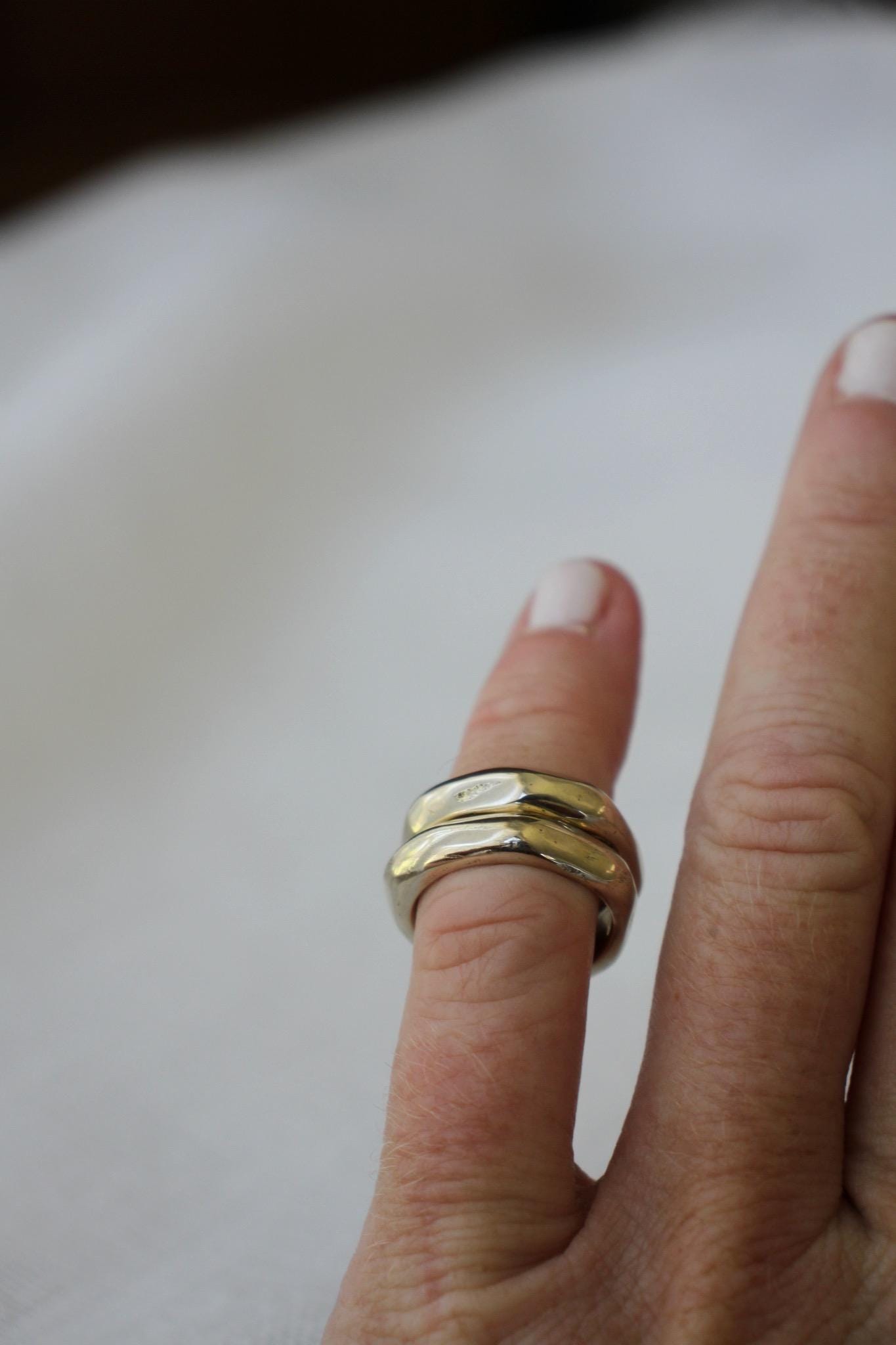 Wavy ring - brass - Image 4