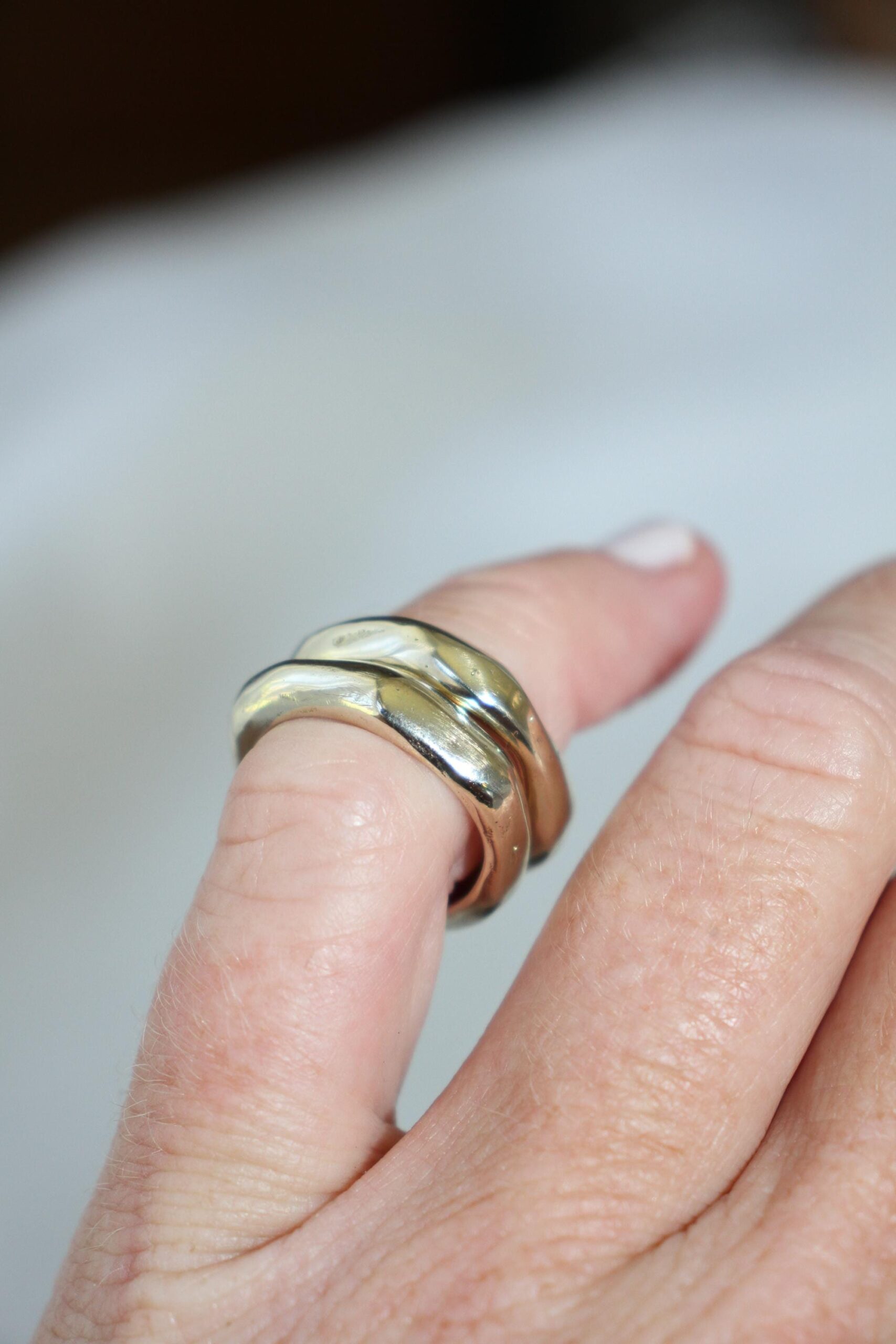 Wavy ring - brass - Image 8