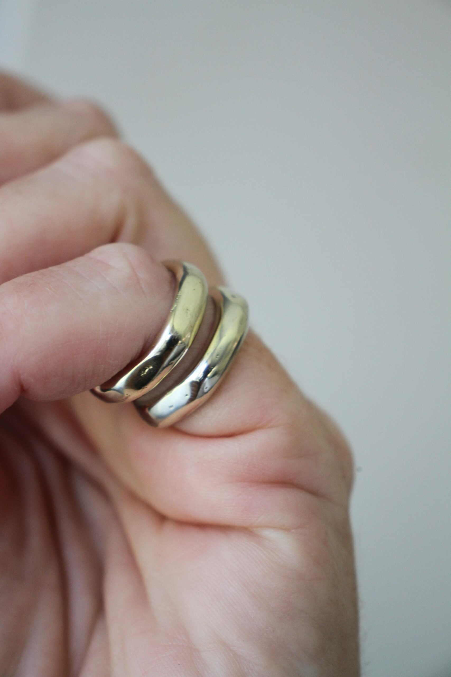 Wavy ring - brass - Image 6