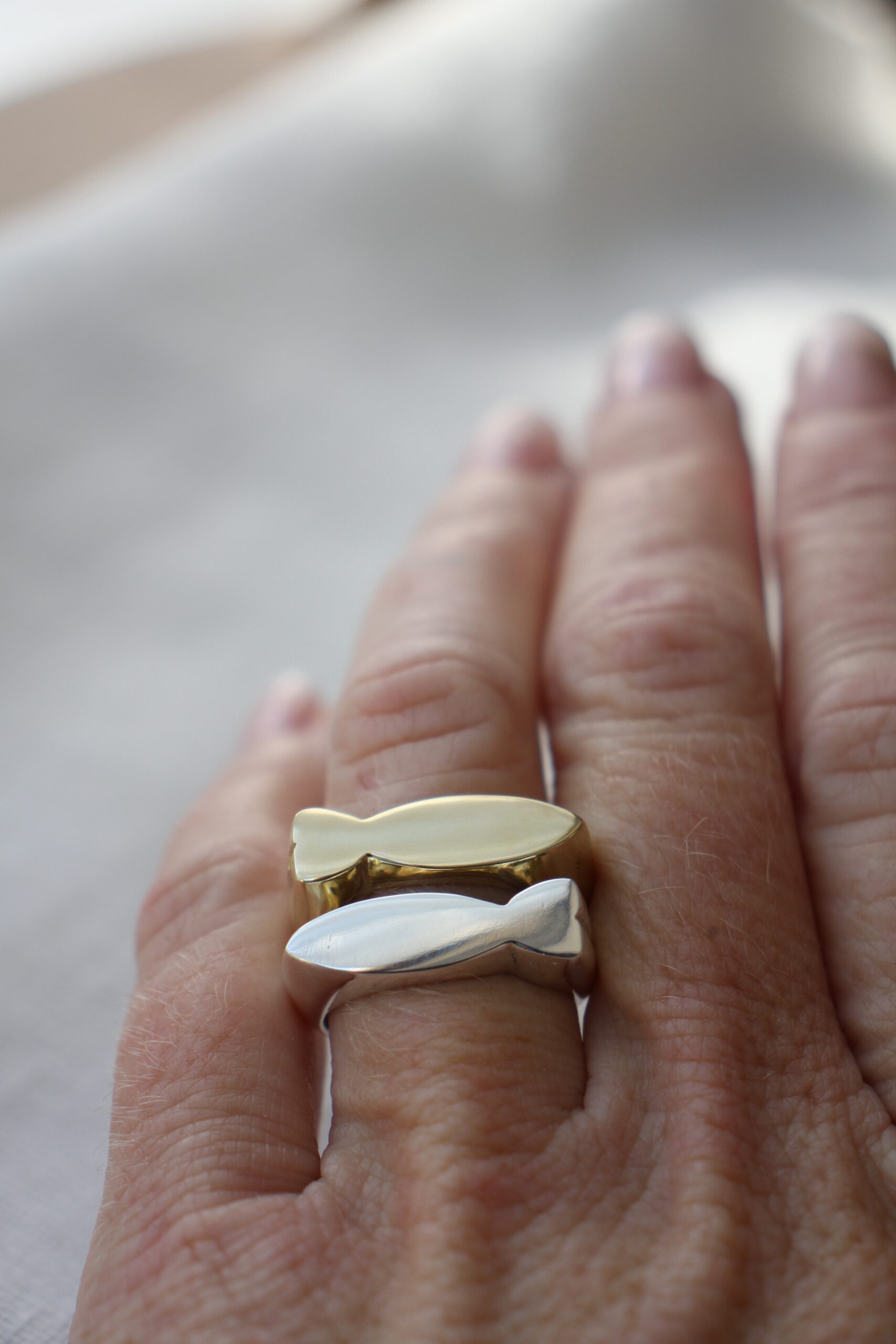 Fish ring - silver - Image 9