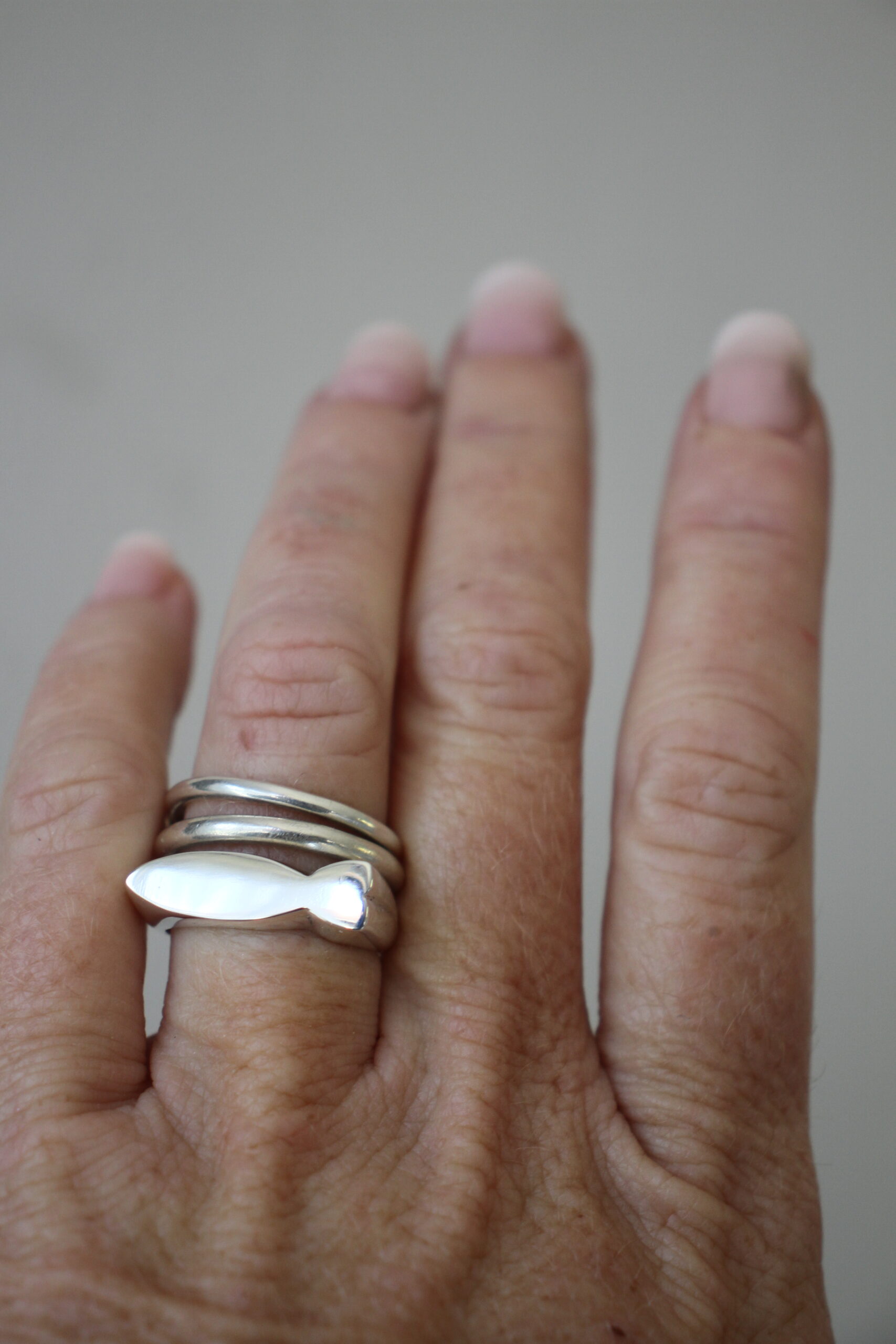 Fish ring - silver - Image 8