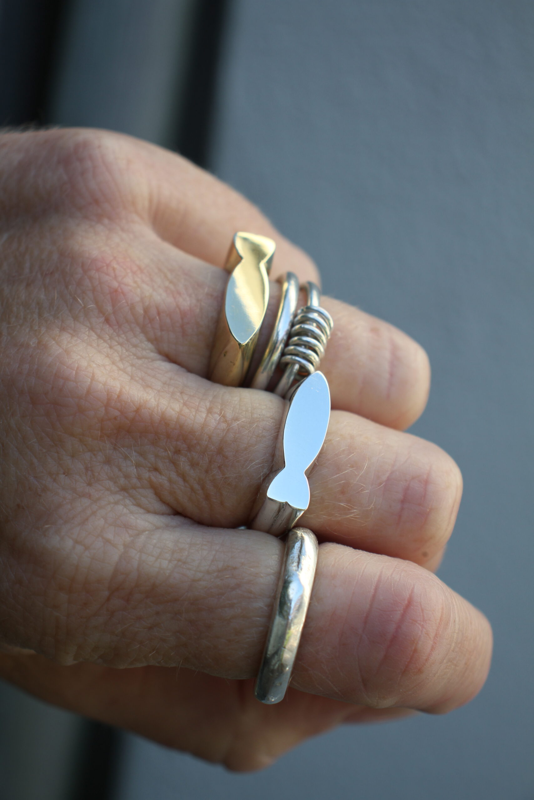 Fish ring - silver - Image 4