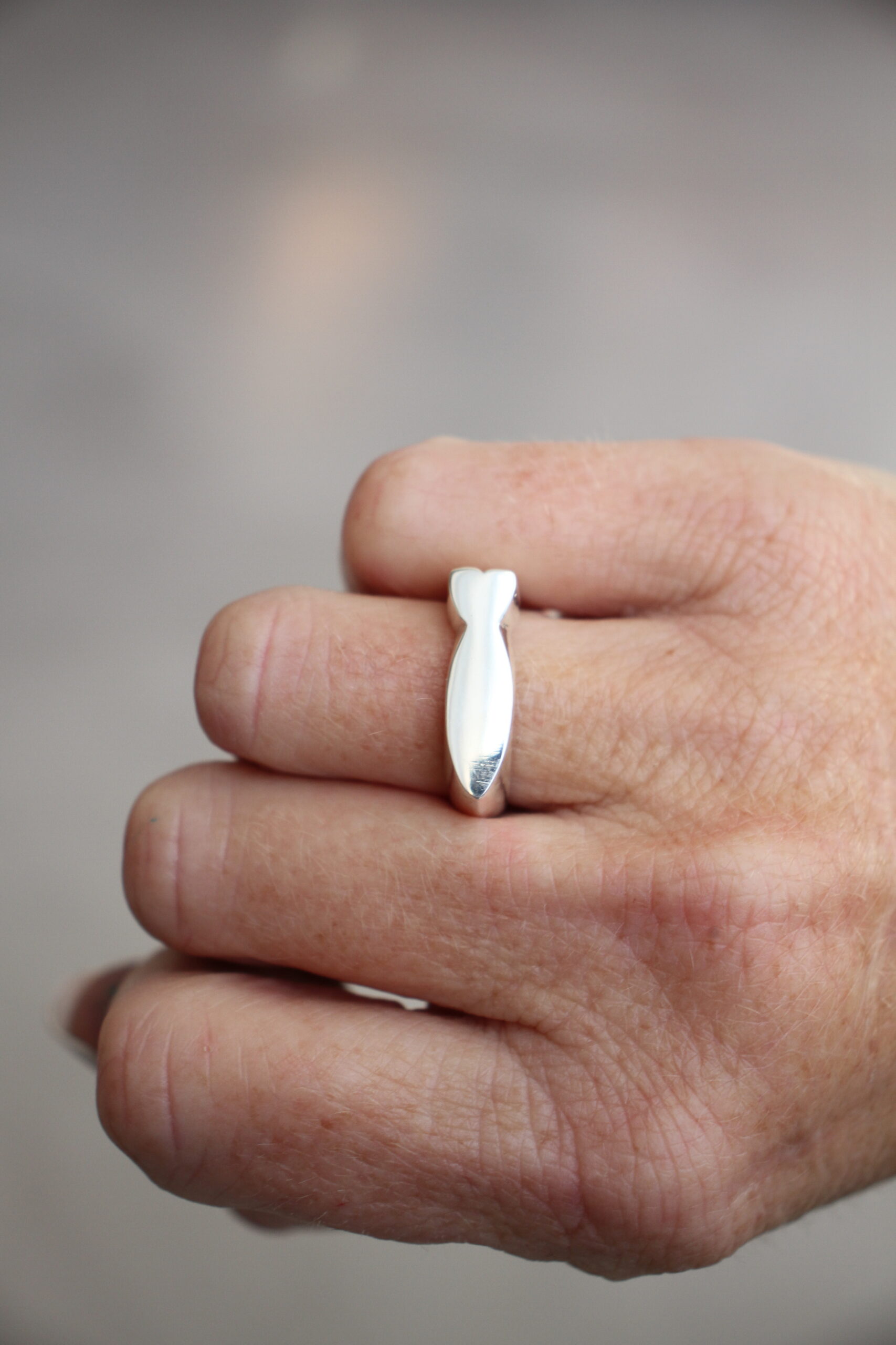 Fish ring - silver - Image 2